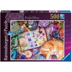 Ravensburger Aimee Stewart Purrfect Peace 500 Piece Jigsaw Puzzle