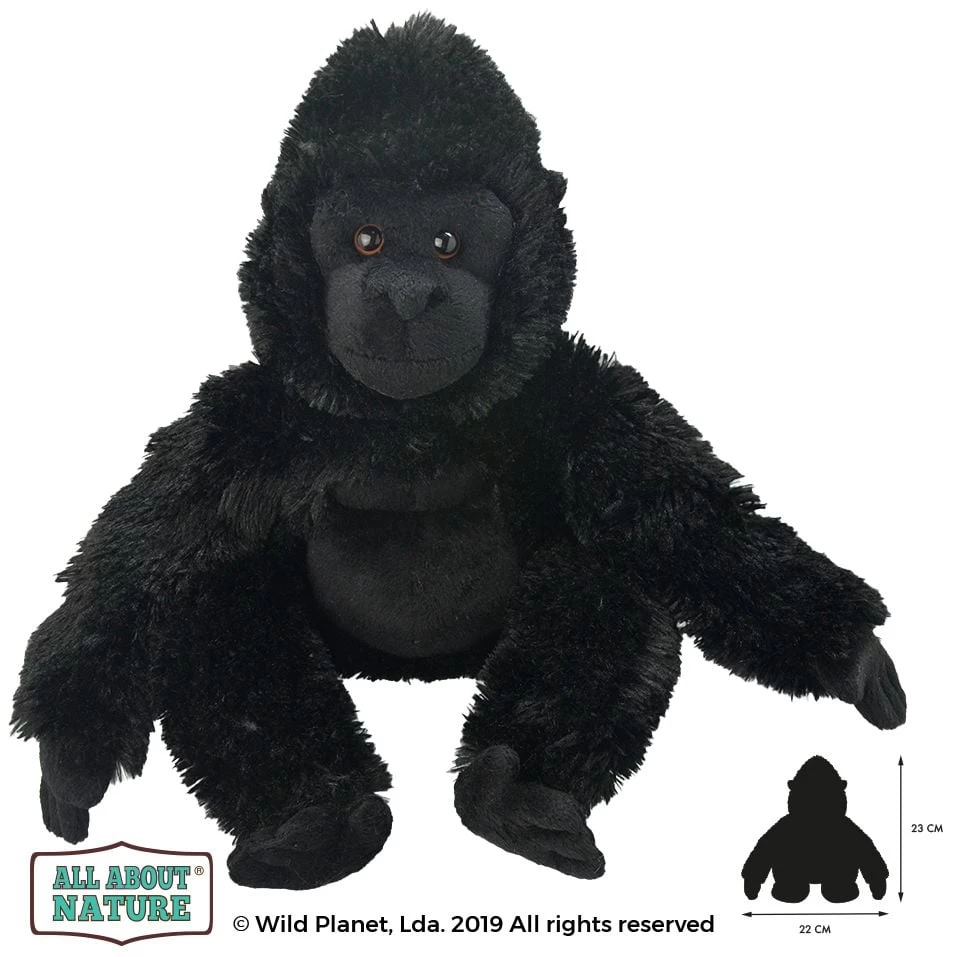 All About Nature 23cm Gorilla Plush 3 All About Nature 23cm Gorilla Plush