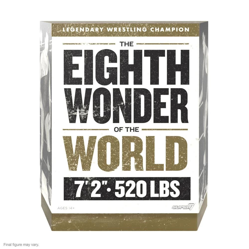 SUPER7 Andre The Giant Ultimates Action Figure Andre Black Singlet 20 Cm 6 SUPER7 Andre The Giant Ultimates Action Figure Andre Black Singlet 20 Cm - Image 4