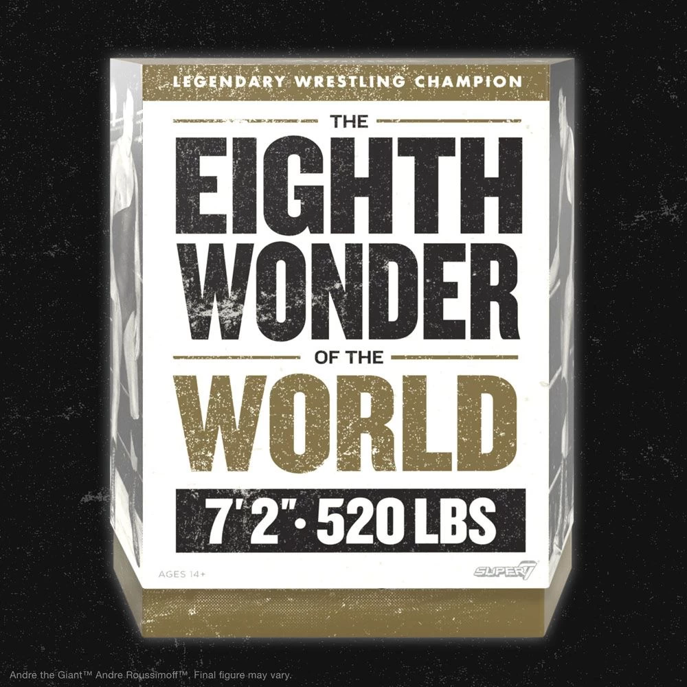SUPER7 Andre The Giant Ultimates Action Figure Andre Black Singlet 20 Cm 7 SUPER7 Andre The Giant Ultimates Action Figure Andre Black Singlet 20 Cm - Image 5