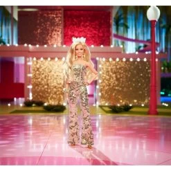 Barbie The Movie Doll Barbie In Gold Disco Jumpsuit -Children's Toy Store Barbie The Movie Doll Barbie in Gold Disco Jumpsuit Barbie 1685705477