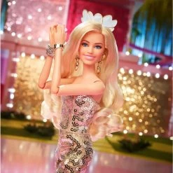 Barbie The Movie Doll Barbie In Gold Disco Jumpsuit -Children's Toy Store Barbie The Movie Doll Barbie in Gold Disco Jumpsuit Barbie 1685705494