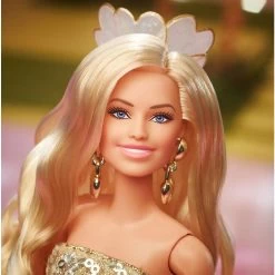 Barbie The Movie Doll Barbie In Gold Disco Jumpsuit -Children's Toy Store Barbie The Movie Doll Barbie in Gold Disco Jumpsuit Barbie 1685705497