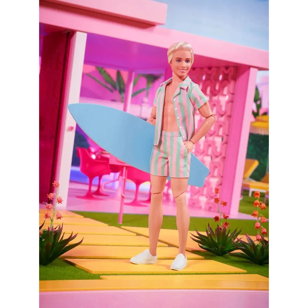 Barbie The Movie Doll Ken Wearing Pastel Striped Beach Matching Set 21 Barbie The Movie Doll Ken Wearing Pastel Striped Beach Matching Set - Image 19