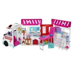 Barbie Transforming Ambulance & Clinic Playset -Children's Toy Store Barbie Transforming Ambulance Clinic Playset Barbie 1685281034