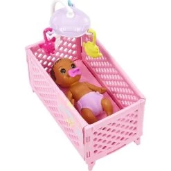 Barbie Skipper Babysitters Crib Black Hair Doll & Playset -Children's Toy Store BarbieSkipperBabysittersCribBlackHairDoll Playset4