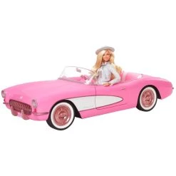 Barbie The Movie Vehicle Pink Corvette Convertible -Children's Toy Store BarbieTheMovieVehiclePinkCorvetteConvertible7