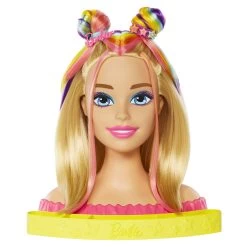 Barbie Totally Hair Deluxe Blonde Rainbow Styling Head -Children's Toy Store BarbieTotallyHairDeluxeBlondeRainbowStylingHead3