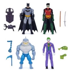 Batman + Robin Vs The Joker + King Shark 4 Pack Figure Set -Children's Toy Store Batman4PackFigureSet7