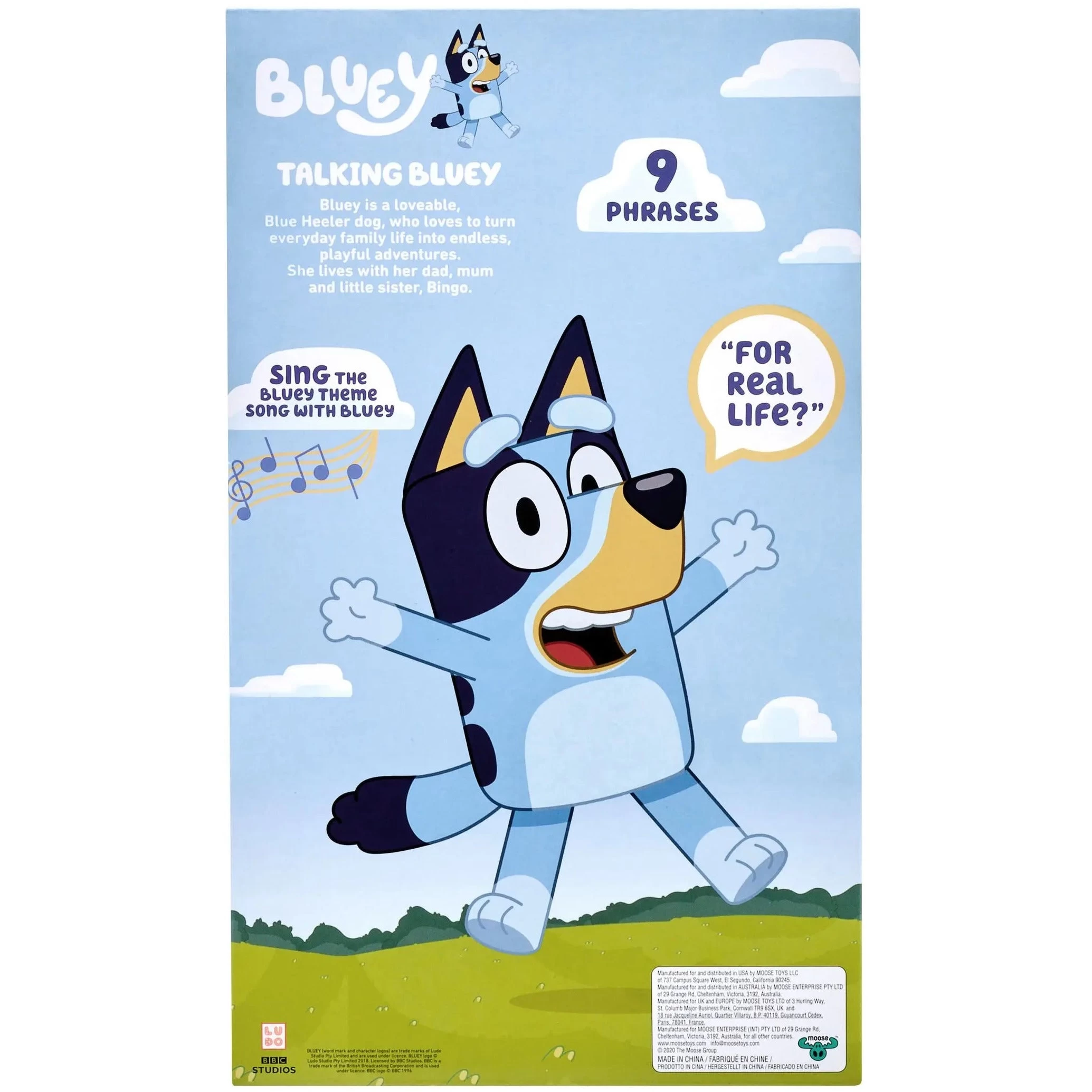 Bluey 12" Bluey Interactive Plush 6 Bluey 12" Bluey Interactive Plush - Image 4