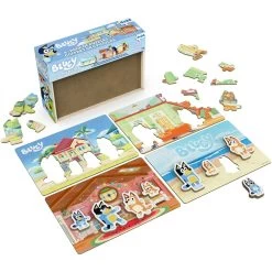 Bluey 24 Piece Wood Puzzles 4-Pack -Children's Toy Store Bluey24PieceWoodPuzzles4 Pack5