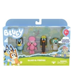 Bluey Figure 4-Pack Figures - Bluey & Friends