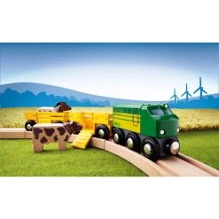 Brio World Farm Train -Children's Toy Store Brio World Farm Train BRIO 1685641371