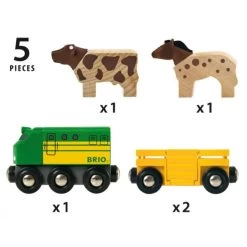 Brio World Farm Train -Children's Toy Store Brio World Farm Train BRIO 1685641374
