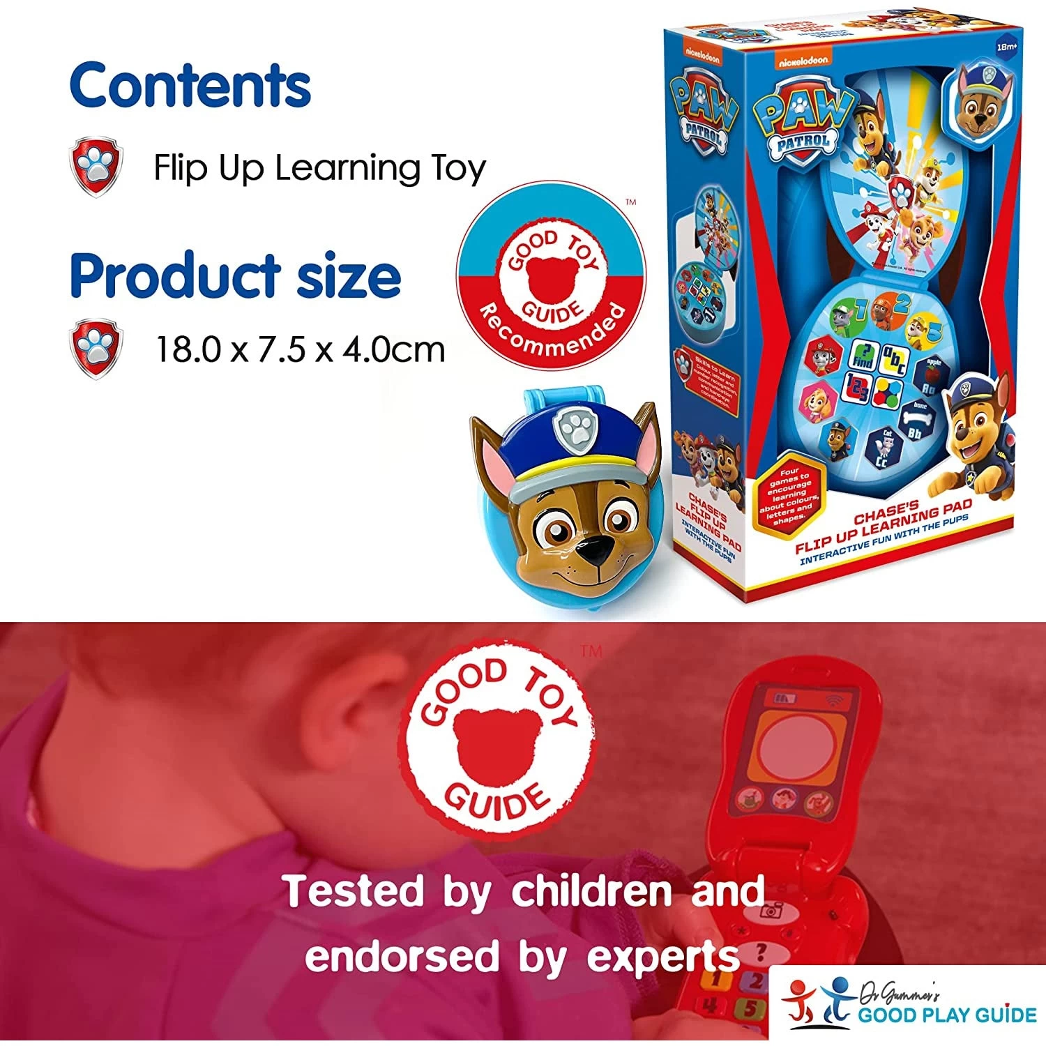 Paw Patrol Chase's Flip Up Learning Pad 8 Paw Patrol Chase's Flip Up Learning Pad - Image 6