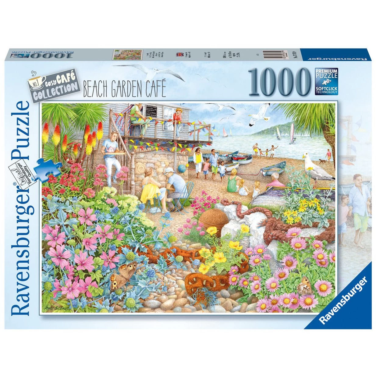 Ravensburger Cosy Café No.1 Beach Garden 1000 Piece Jigsaw Puzzle 3 Ravensburger Cosy Café No.1 Beach Garden 1000 Piece Jigsaw Puzzle