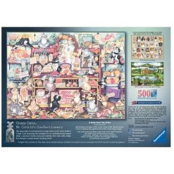 Ravensburger Crazy Cats Mr Catkin's Confectionery 500 Piece Jigsaw Puzzle -Children's Toy Store Crazy Cats Mr Catkin s Confectionery 500 Piece Jigsaw Puzzle Ravensburger 1685533686