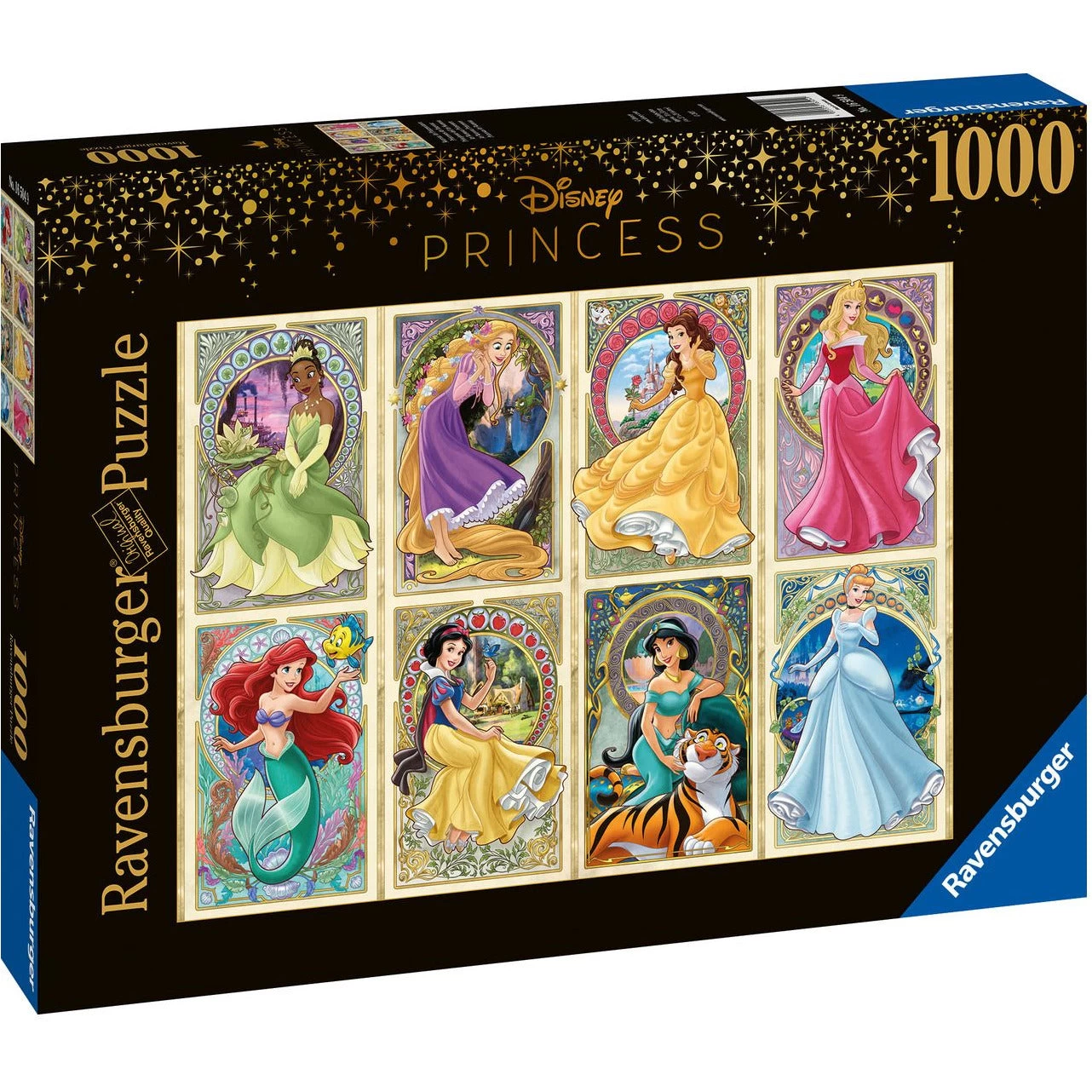 Ravensburger Disney Princess Art Noveau 1000 Piece Jigsaw Puzzle 4 Ravensburger Disney Princess Art Noveau 1000 Piece Jigsaw Puzzle - Image 2