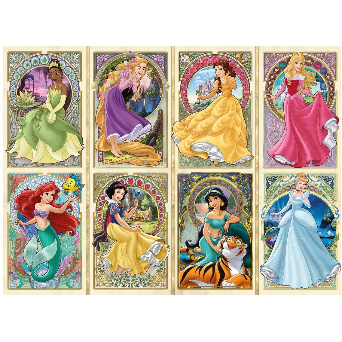 Ravensburger Disney Princess Art Noveau 1000 Piece Jigsaw Puzzle 5 Ravensburger Disney Princess Art Noveau 1000 Piece Jigsaw Puzzle - Image 3