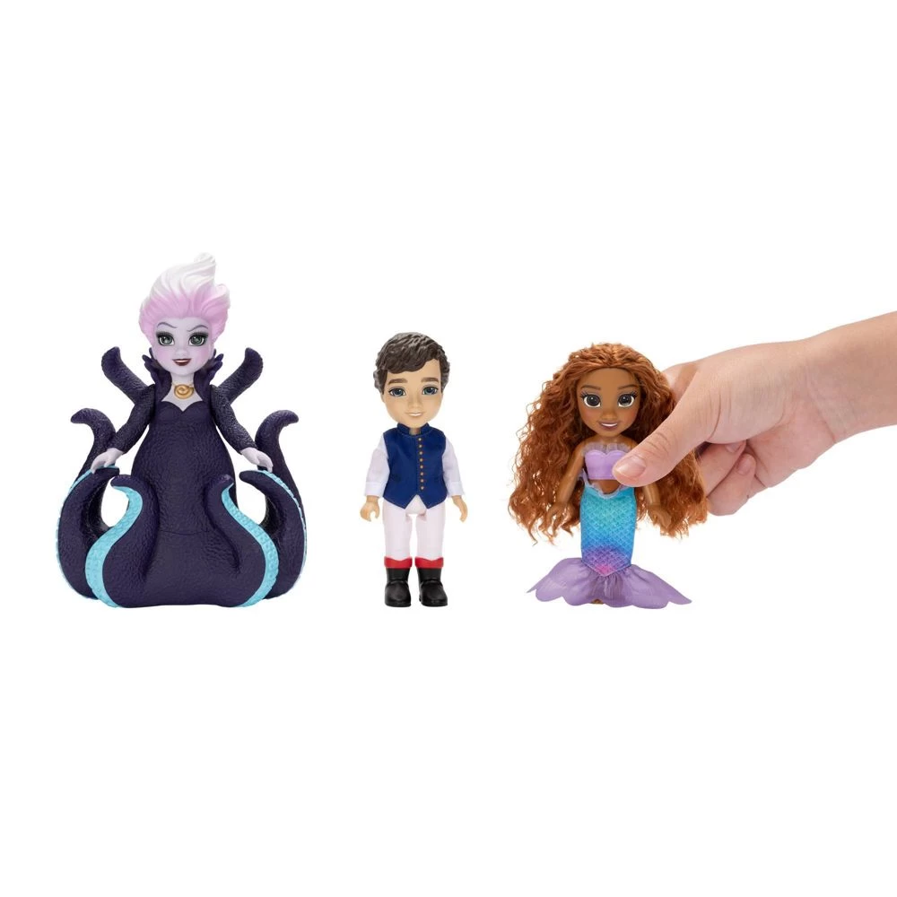 JAKKS PACIFIC Disney The Little Mermaid Ariel, Ursula & Eric 6" Petite Doll Gift Set 5 JAKKS PACIFIC Disney The Little Mermaid Ariel, Ursula & Eric 6" Petite Doll Gift Set - Image 3