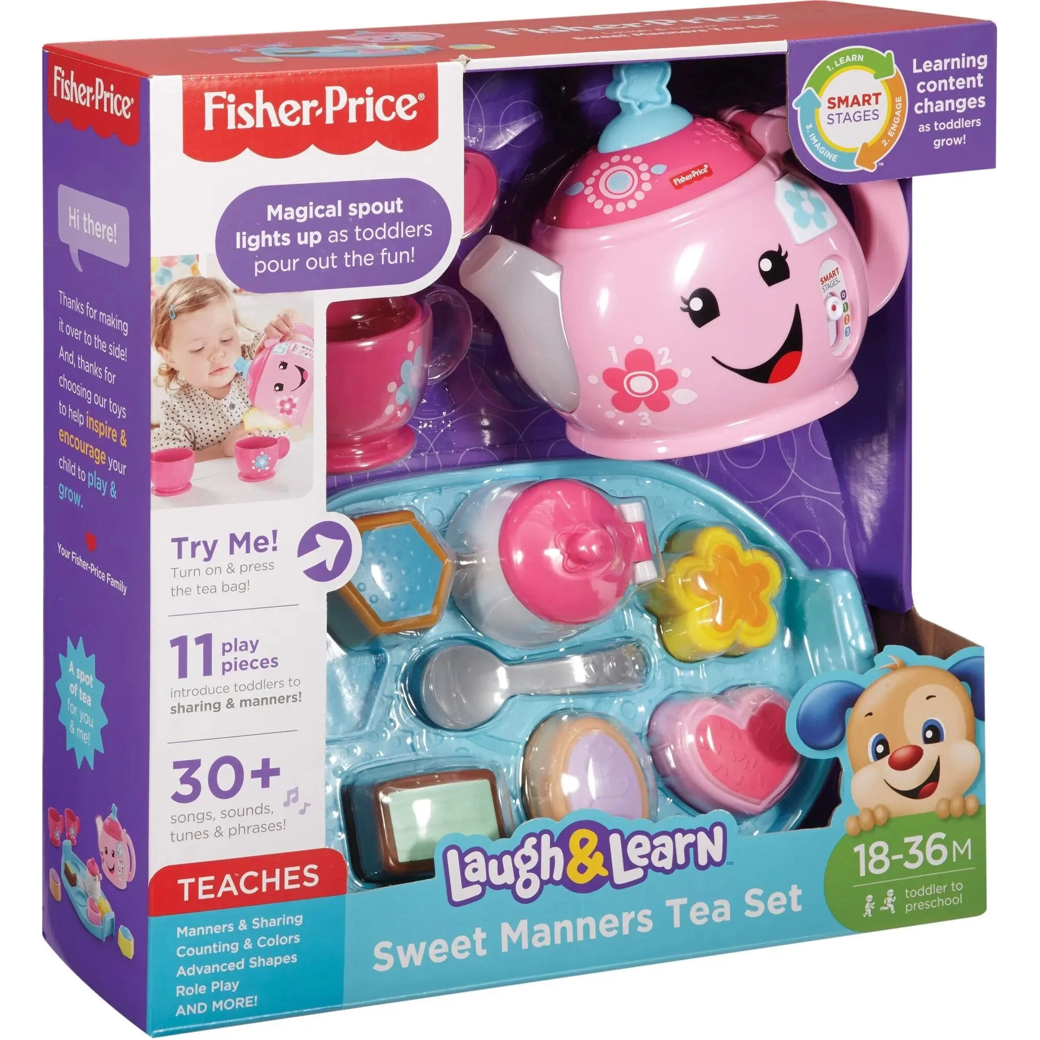 Fisher Price Laugh & Learn Smart Stages Toddler Tea Set 9 Fisher Price Laugh & Learn Smart Stages Toddler Tea Set - Image 7