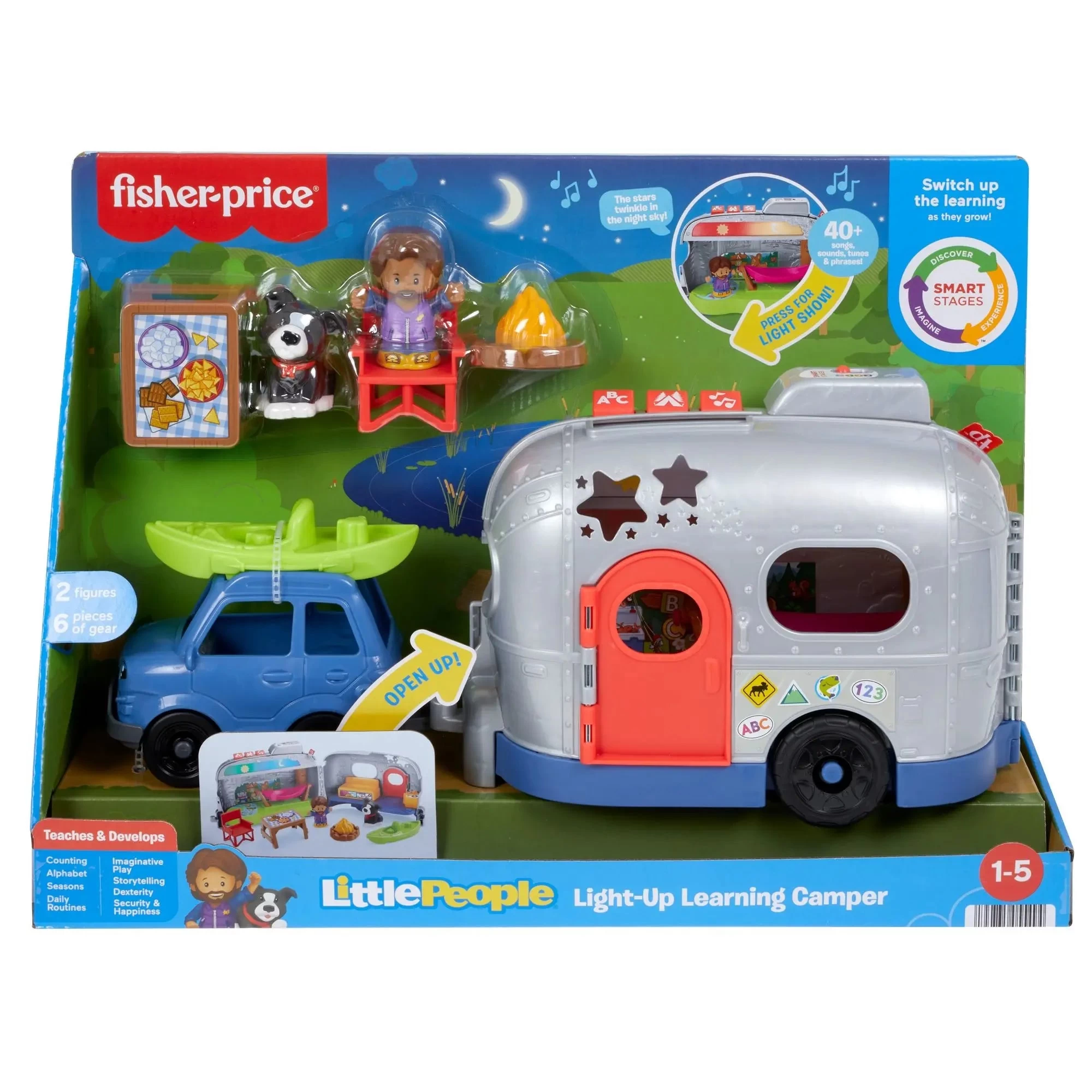 Fisher Price Little People Light-Up Learning Camper 3 Fisher Price Little People Light-Up Learning Camper