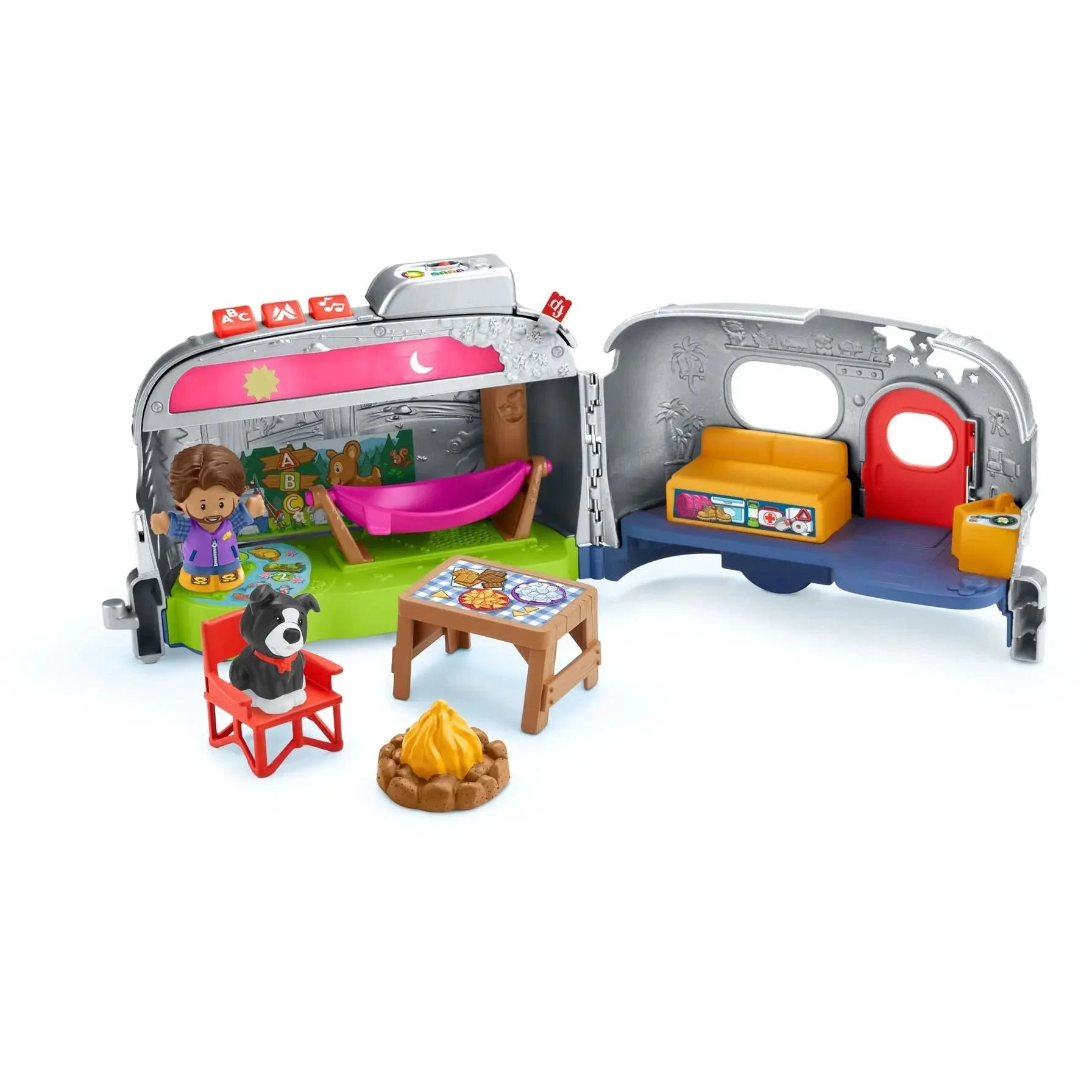 Fisher Price Little People Light-Up Learning Camper 5 Fisher Price Little People Light-Up Learning Camper - Image 3