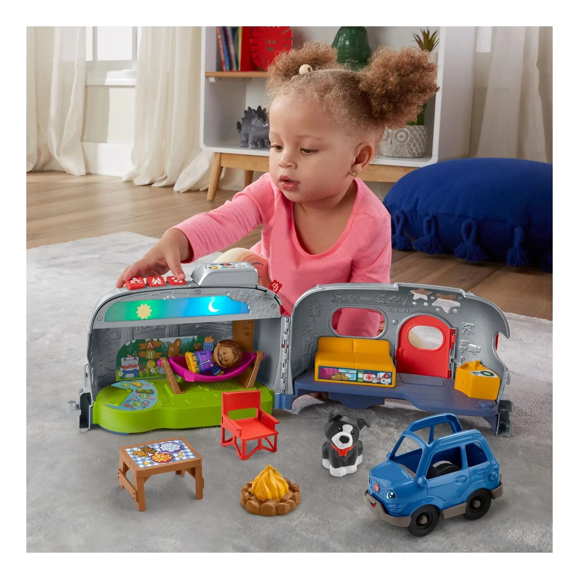Fisher Price Little People Light-Up Learning Camper 6 Fisher Price Little People Light-Up Learning Camper - Image 4
