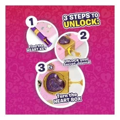 FunLockets Secret Journal Glitter Edition -Children's Toy Store FunLockets Secret Journal Glitter Edition Golden Bear 1685801628