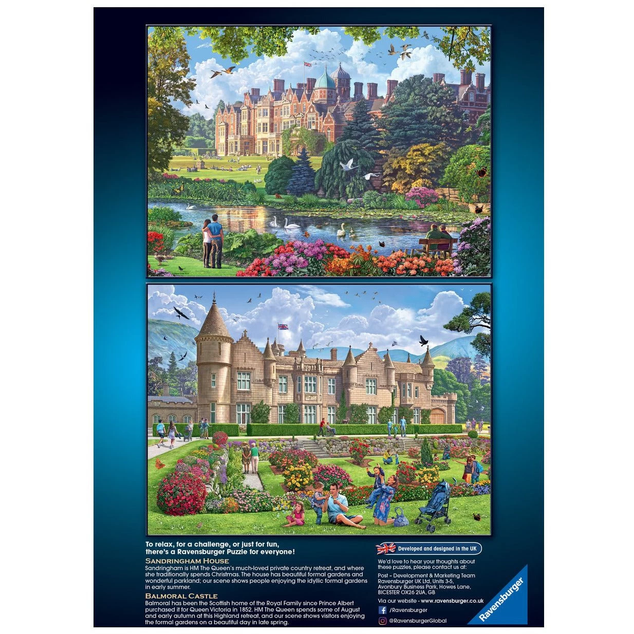 Ravensburger Happy Days Collection No.4 Royal Residences 4x 500 Piece Jigsaw Puzzle 5 Ravensburger Happy Days Collection No.4 Royal Residences 4x 500 Piece Jigsaw Puzzle - Image 3