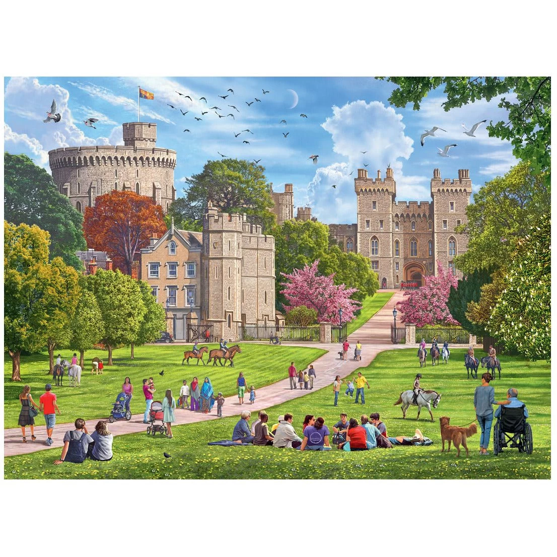 Ravensburger Happy Days Collection No.4 Royal Residences 4x 500 Piece Jigsaw Puzzle 8 Ravensburger Happy Days Collection No.4 Royal Residences 4x 500 Piece Jigsaw Puzzle - Image 6