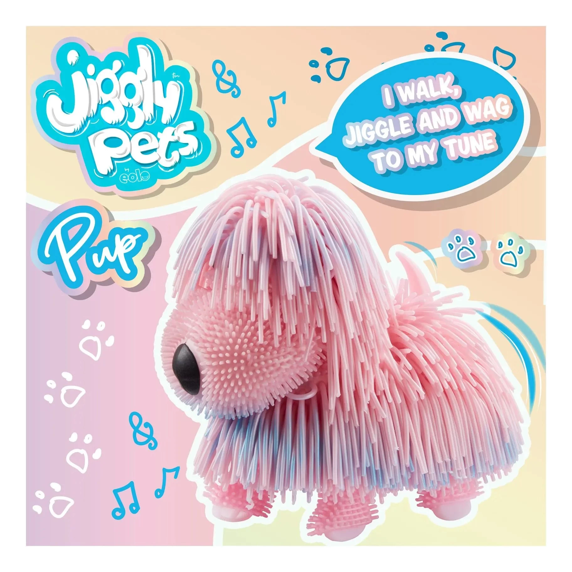 Jiggly Pets Pups Pearlescent Pink 4 Jiggly Pets Pups Pearlescent Pink - Image 2