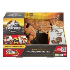 Jurassic World Fierce Changers Action Figure Chase 'N Roar Tyrannosaurus Rex