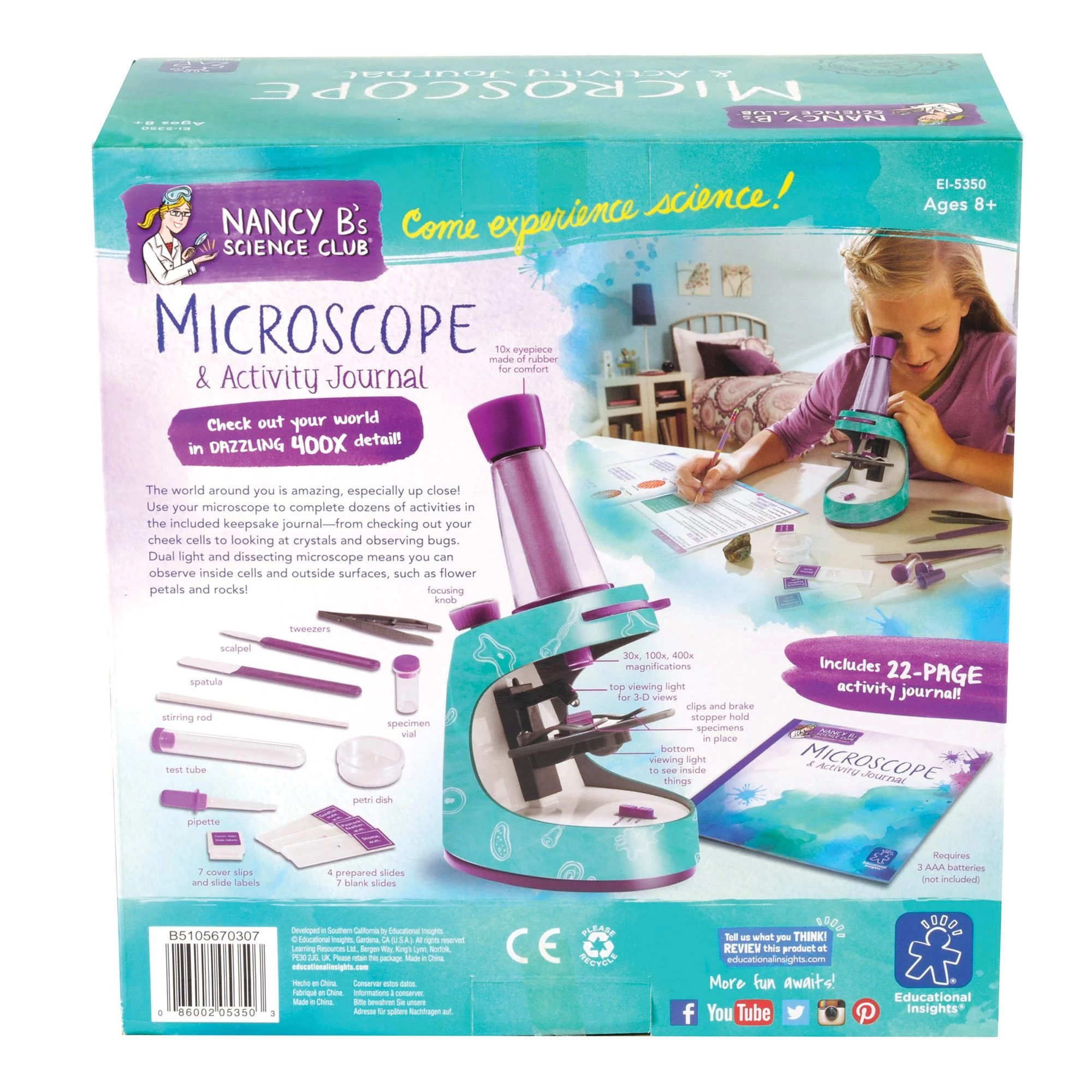 Learning Resources Nancy B's Science Club Scientific Microscope And Activity Journal 4 Learning Resources Nancy B's Science Club Scientific Microscope And Activity Journal - Image 2