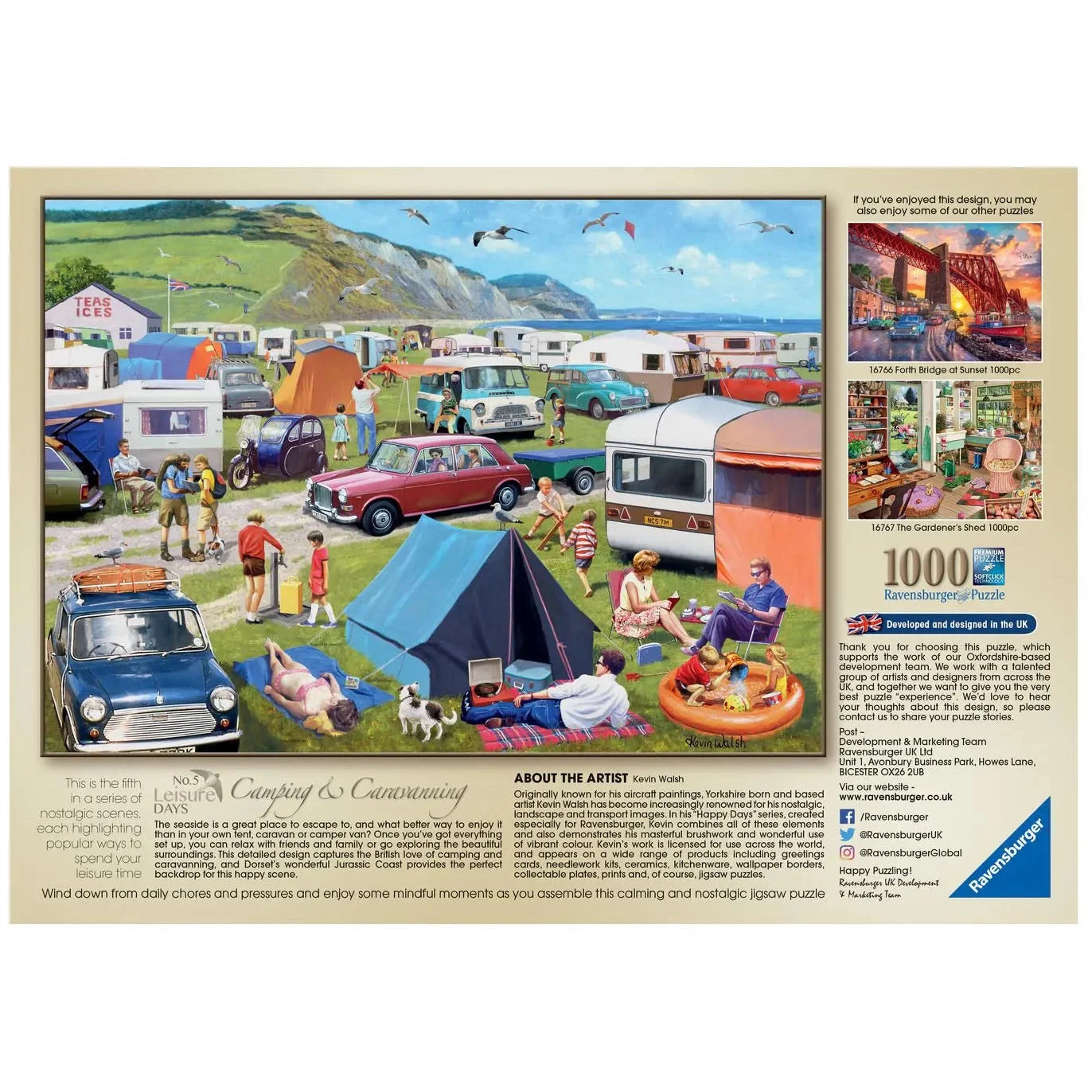 Ravensburger Leisure Days No.5 Camping & Caravanning 1000 Piece Jigsaw Puzzle 5 Ravensburger Leisure Days No.5 Camping & Caravanning 1000 Piece Jigsaw Puzzle - Image 3