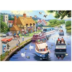 Ravensburger Leisure Days No.7 Evening On The River 1000 Piece Jigsaw Puzzle -Children's Toy Store LeisureDaysNo.7EveningontheRiver1000PieceJigsawPuzzle2