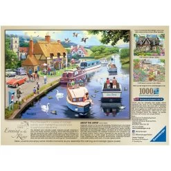 Ravensburger Leisure Days No.7 Evening On The River 1000 Piece Jigsaw Puzzle -Children's Toy Store LeisureDaysNo.7EveningontheRiver1000PieceJigsawPuzzle3