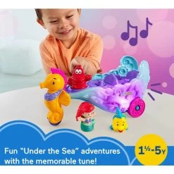 Fisher Price Little People Ariel’s Light-Up Sea Carriage Playset -Children's Toy Store LittlePeopleAriel sLight UpSeaCarriagePlayset3