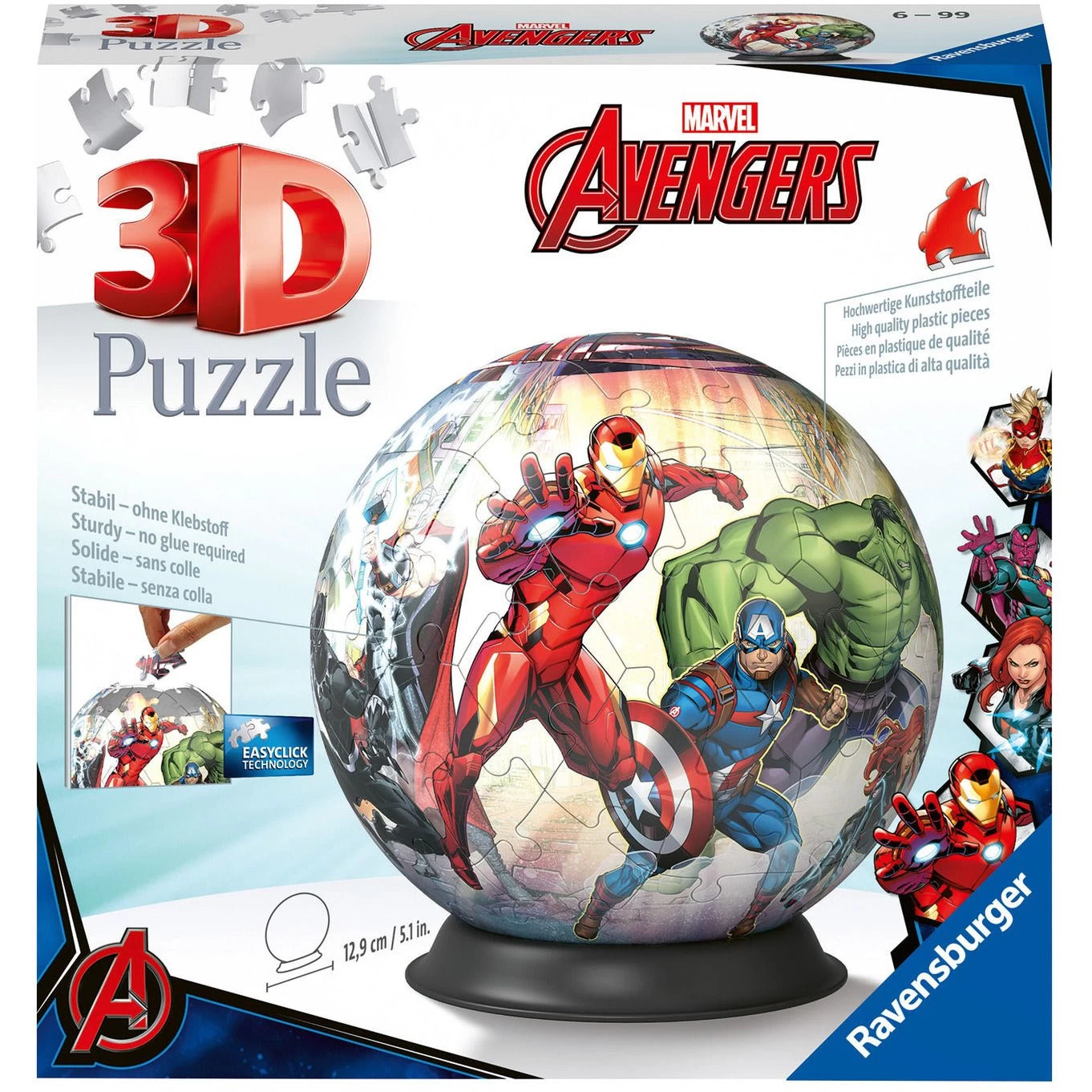 Ravensburger Marvel Avengers 72 Piece 3D Jigsaw Puzzle 3 Ravensburger Marvel Avengers 72 Piece 3D Jigsaw Puzzle
