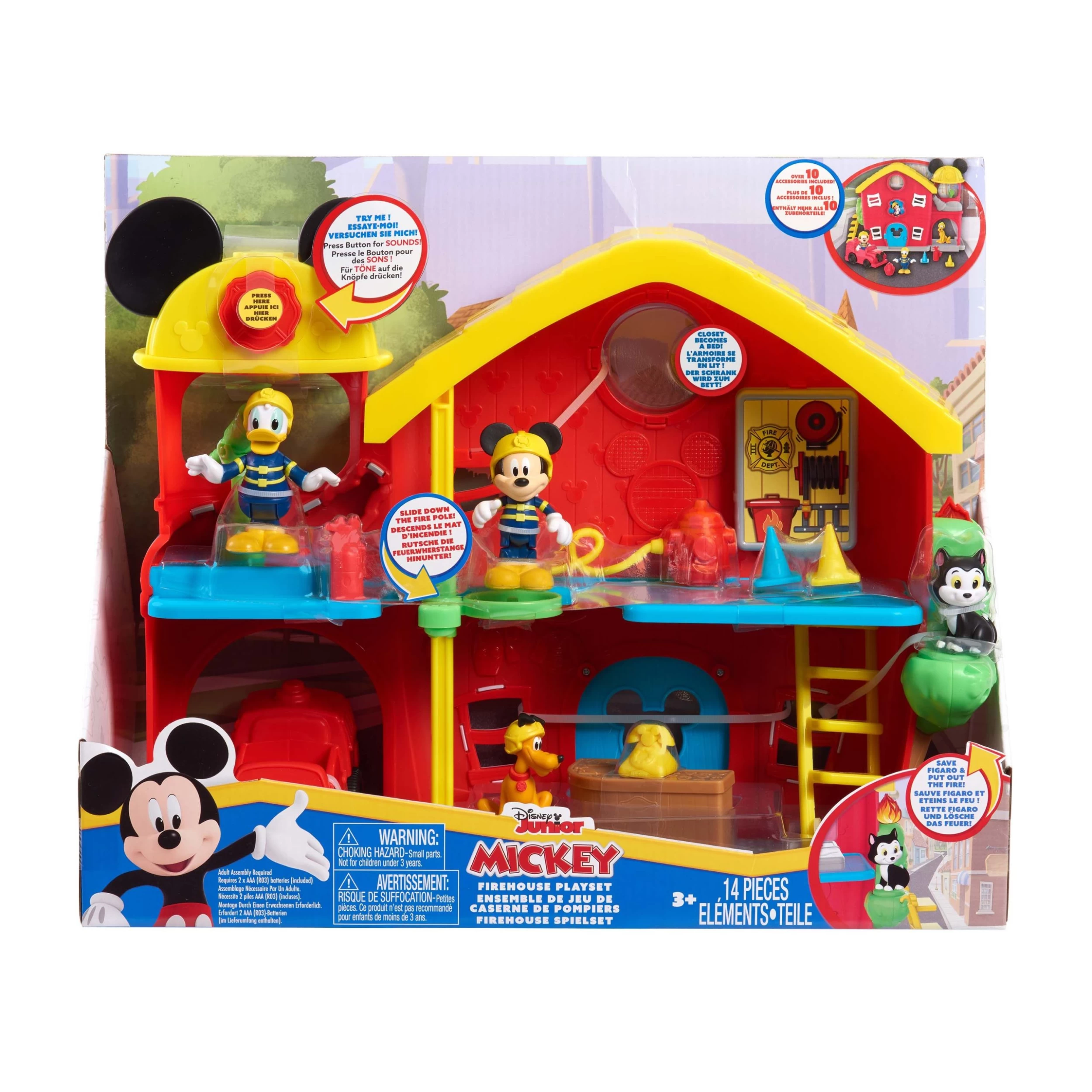Disney Junior Mickey Mouse Fire House Playset 3 Disney Junior Mickey Mouse Fire House Playset