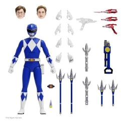 SUPER7 Mighty Morphin Power Rangers Ultimates Action Figure Blue Ranger 18 Cm
