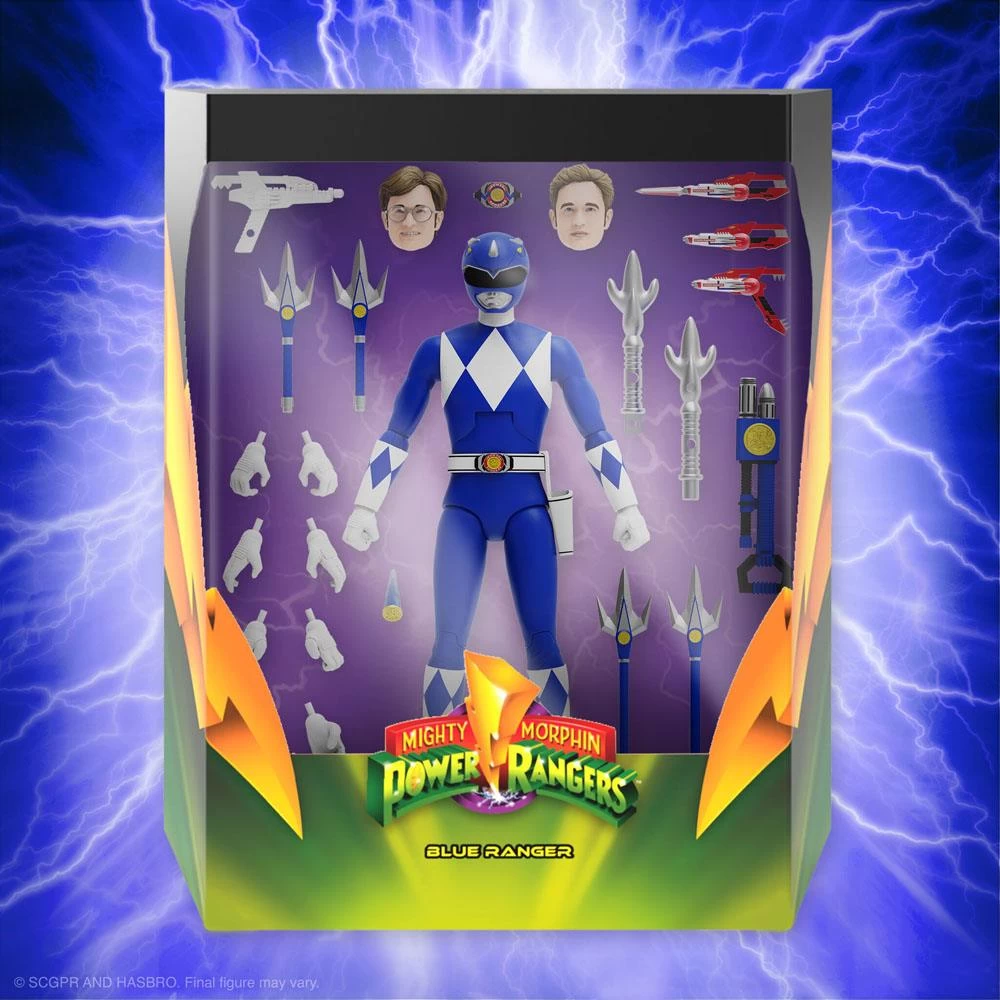 SUPER7 Mighty Morphin Power Rangers Ultimates Action Figure Blue Ranger 18 Cm 7 SUPER7 Mighty Morphin Power Rangers Ultimates Action Figure Blue Ranger 18 Cm - Image 5