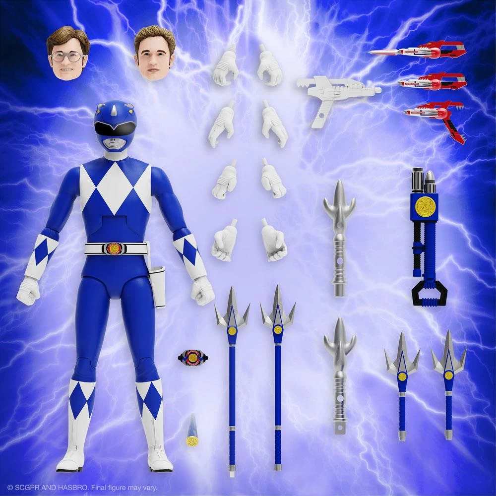 SUPER7 Mighty Morphin Power Rangers Ultimates Action Figure Blue Ranger 18 Cm 8 SUPER7 Mighty Morphin Power Rangers Ultimates Action Figure Blue Ranger 18 Cm - Image 6