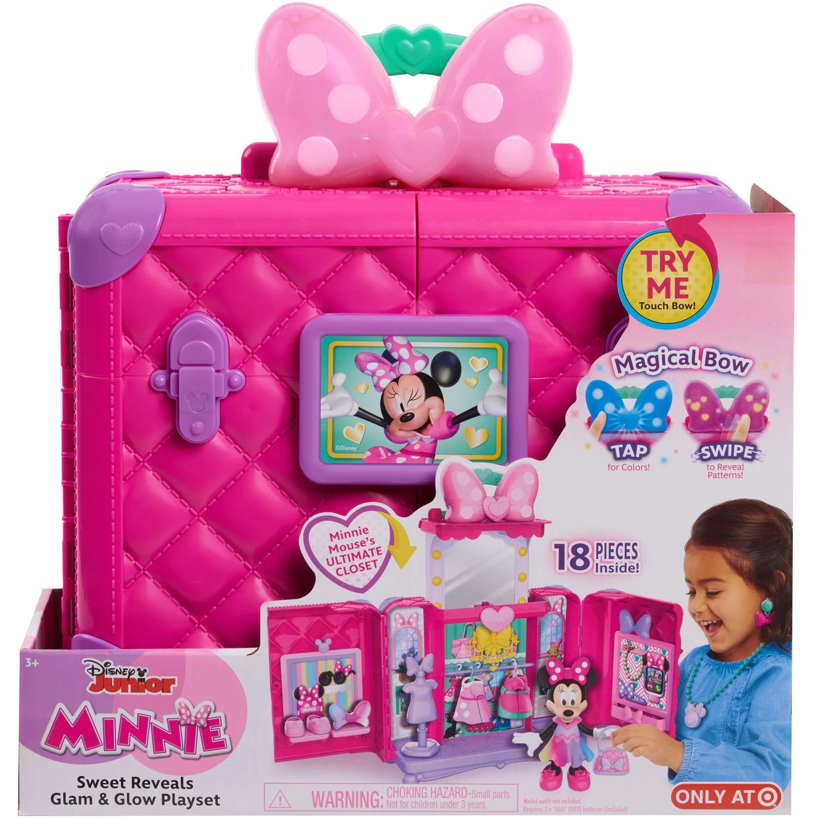 Disney Minnie Mouse Glam 'n Glow Playset 3 Disney Minnie Mouse Glam 'n Glow Playset