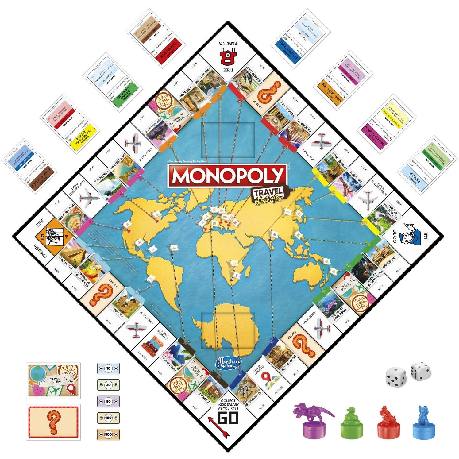 Hasbro Gaming Monopoly Travel World Tour Board Game 4 Hasbro Gaming Monopoly Travel World Tour Board Game - Image 2
