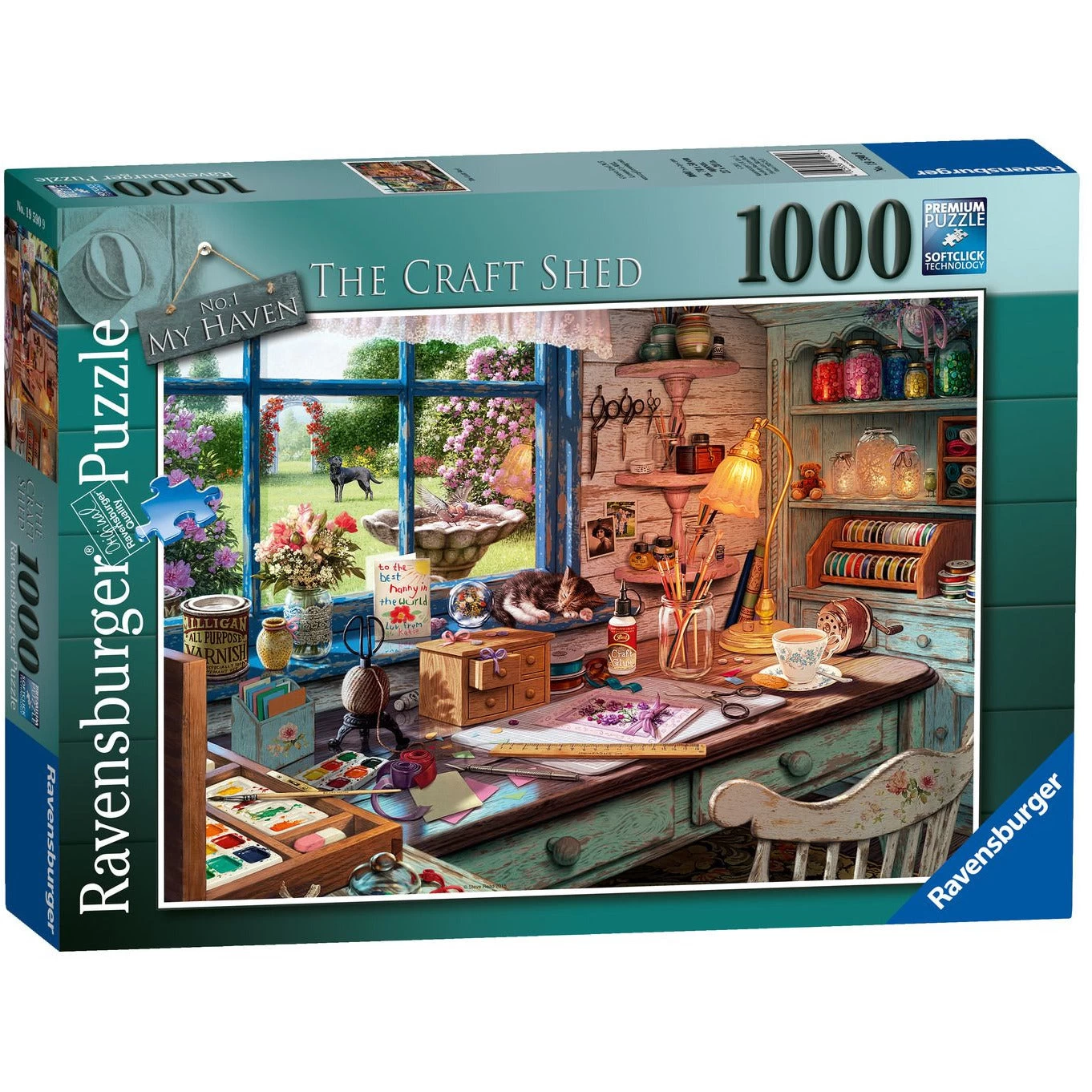 Ravensburger My Haven No.1 The Craft Shed 1000 Piece Jigsaw Puzzle 3 Ravensburger My Haven No.1 The Craft Shed 1000 Piece Jigsaw Puzzle