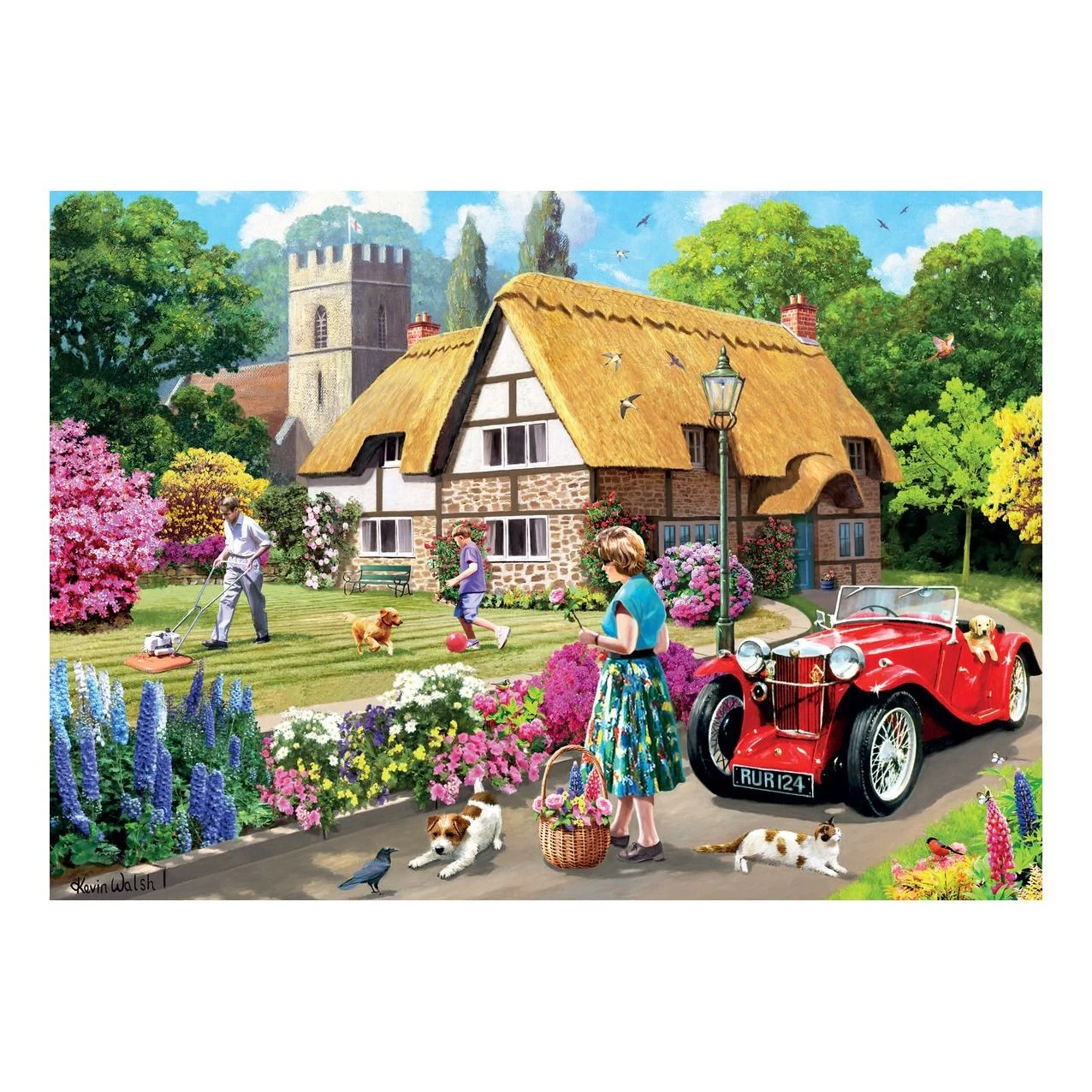 Nostalgia Collection: Summer In The Garden 1000 Piece Jigsaw Puzzle 4 Nostalgia Collection: Summer In The Garden 1000 Piece Jigsaw Puzzle - Image 2