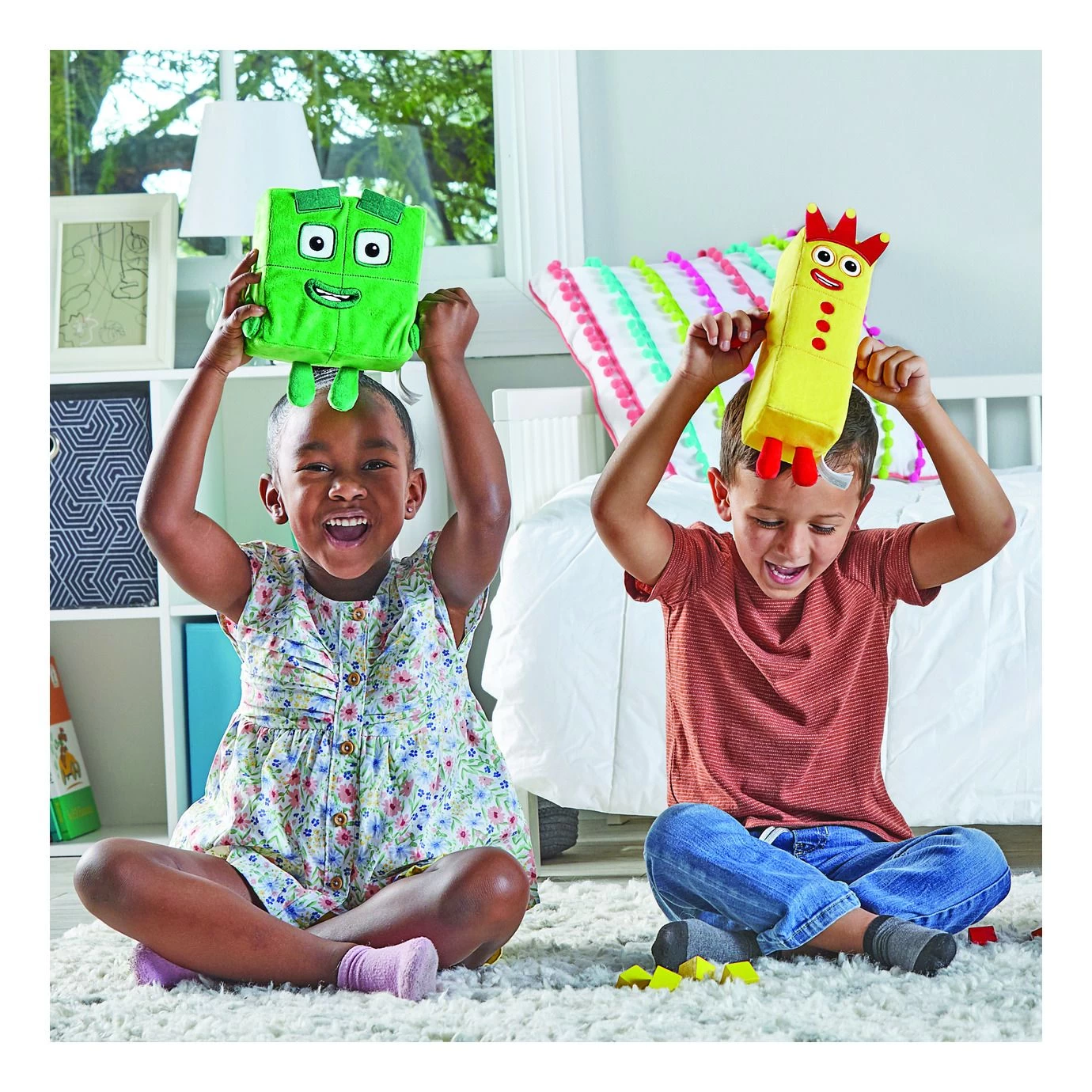 Learning Resources Numberblocks Three & Four Playful Pals Plush 4 Learning Resources Numberblocks Three & Four Playful Pals Plush - Image 2