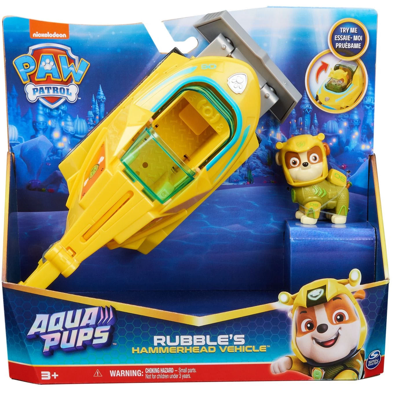 Paw Patrol Aqua Pups Rubble's Hammerhead Vehicle 3 Paw Patrol Aqua Pups Rubble's Hammerhead Vehicle