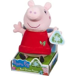 Peppa Pig Eco Red Dress Peppa Plush Toy -Children's Toy Store PeppaPigEcoRedDressPeppa6